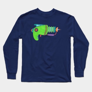 Green Alien Pistol Long Sleeve T-Shirt